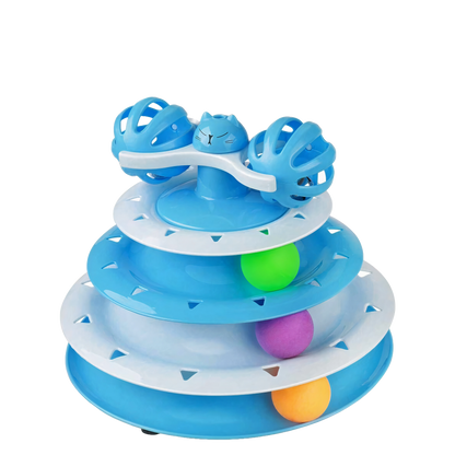 Cat Toy Roller 4-Level Turntable - Catcorns