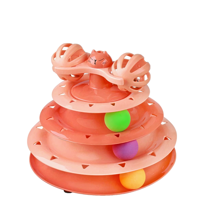 Cat Toy Roller 4-Level Turntable - Catcorns