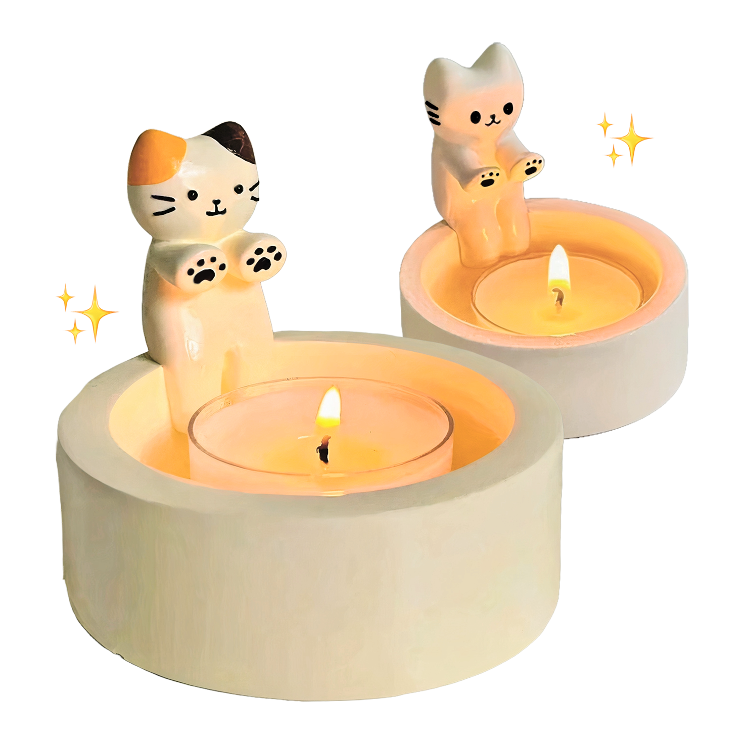 Cute Cat Candle Holder - Catcorns