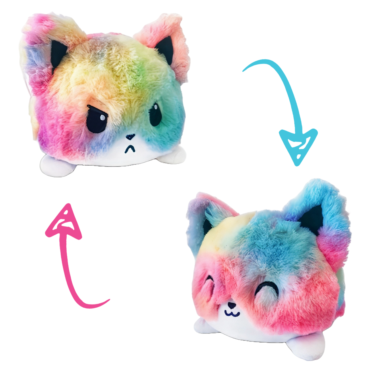 Cute Double Sided Cat Plush - Catcorns