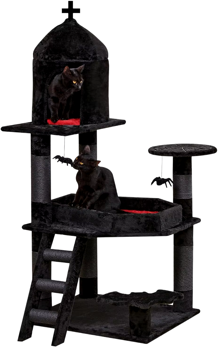 Gothic Cat Tree with Coffin Bed