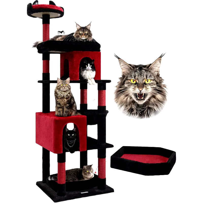 Gothic Sturdy Cat Tree for Large Cats