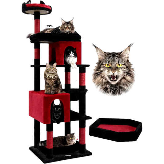 Gothic Sturdy Cat Tree for Large Cats