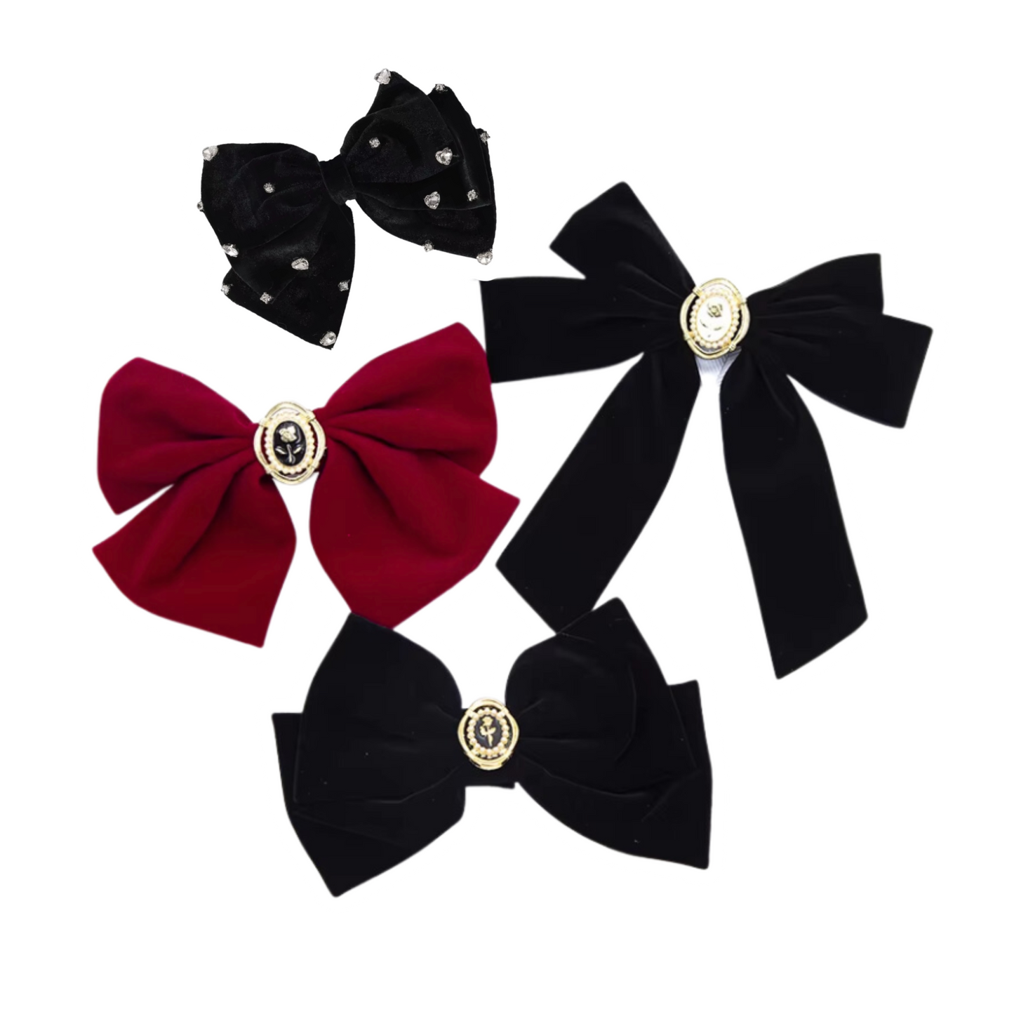 Velvet Hair Bows