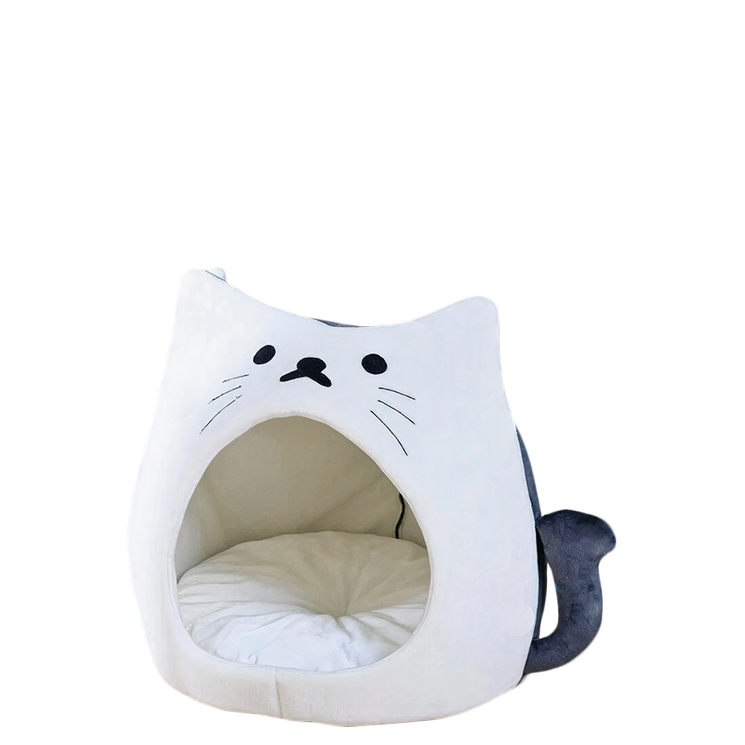 White Cat Bed - Catcorns