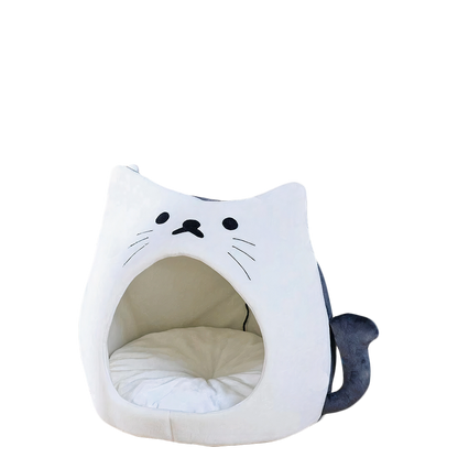 White Cat Bed - Catcorns