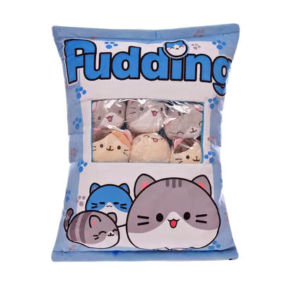 Cute Pudding Snack Bag Pillows - Catcorns