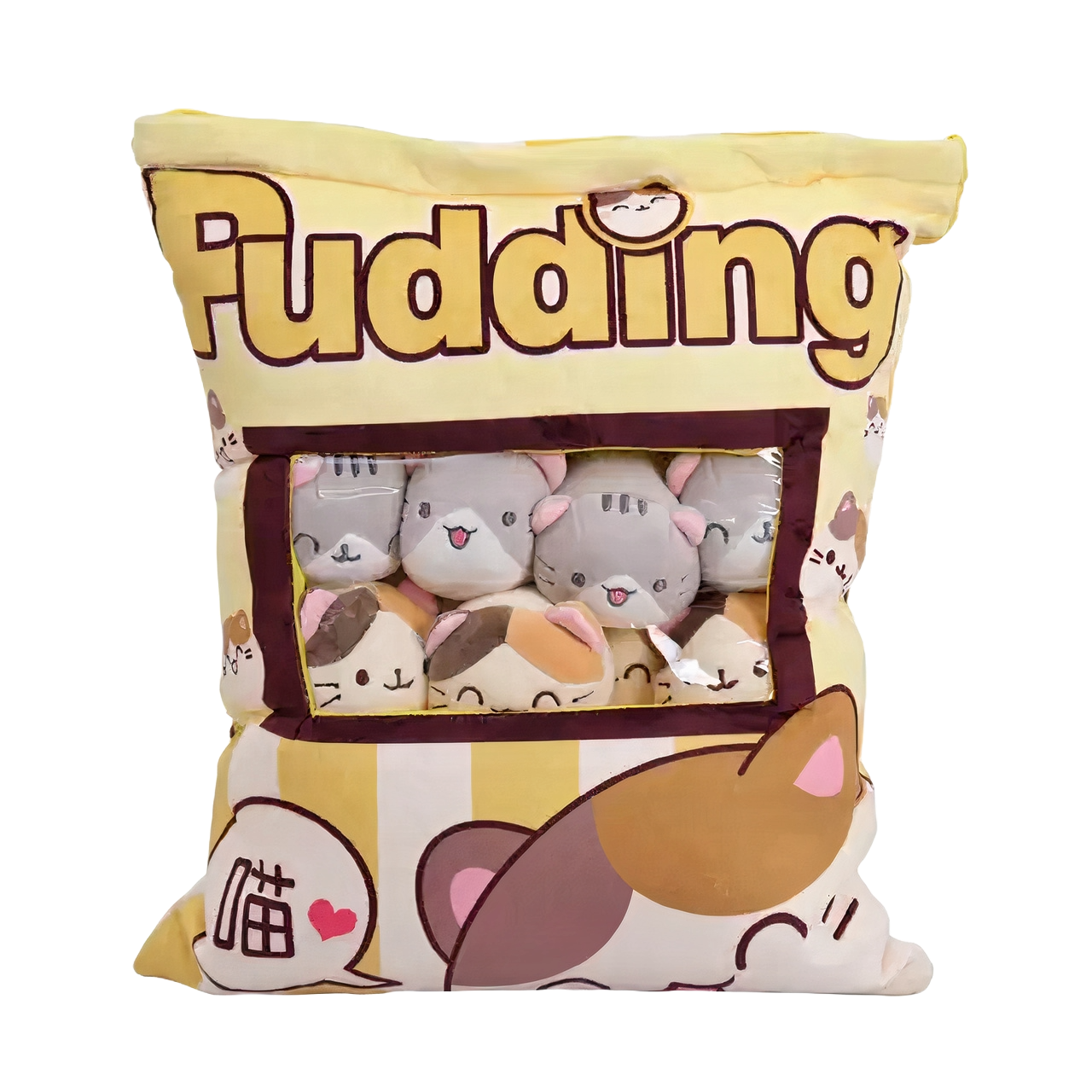 Cute Pudding Snack Bag Pillows - Catcorns