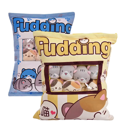 Cute Pudding Snack Bag Pillows - Catcorns