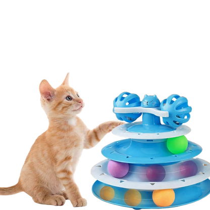 Cat Toy Roller 4-Level Turntable - Catcorns