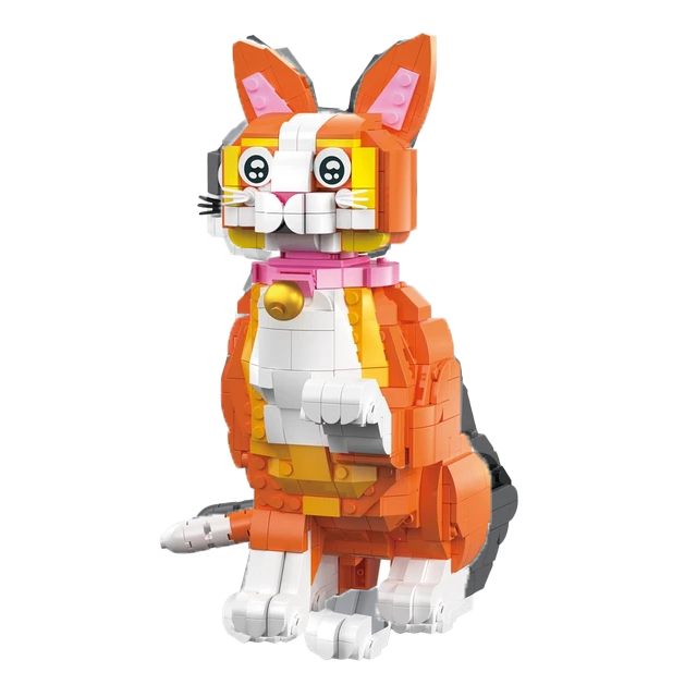 Cute Cat Building Blocks