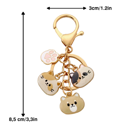 Cute Trio Charm Keychain - Catcorns