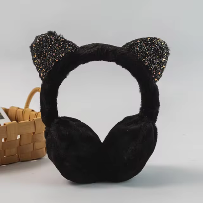 Glitter Cat Earmuffs