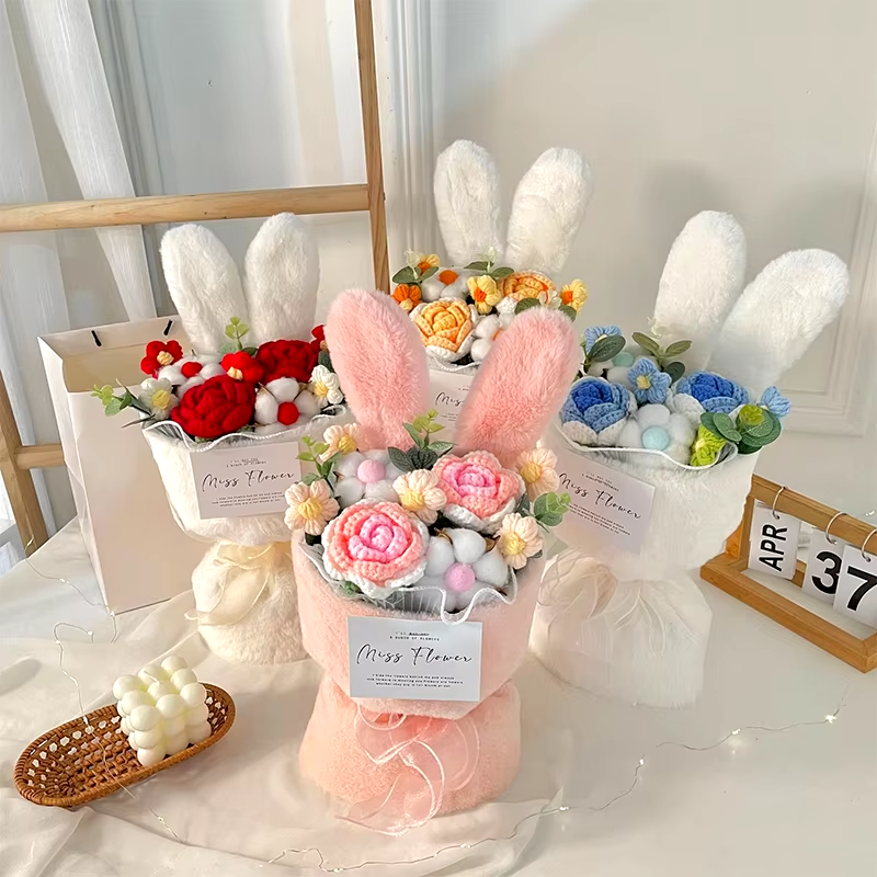 Bunny Crochet Bouquet