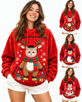 CATCORNS Christmas Cat Cuddle Hoodie