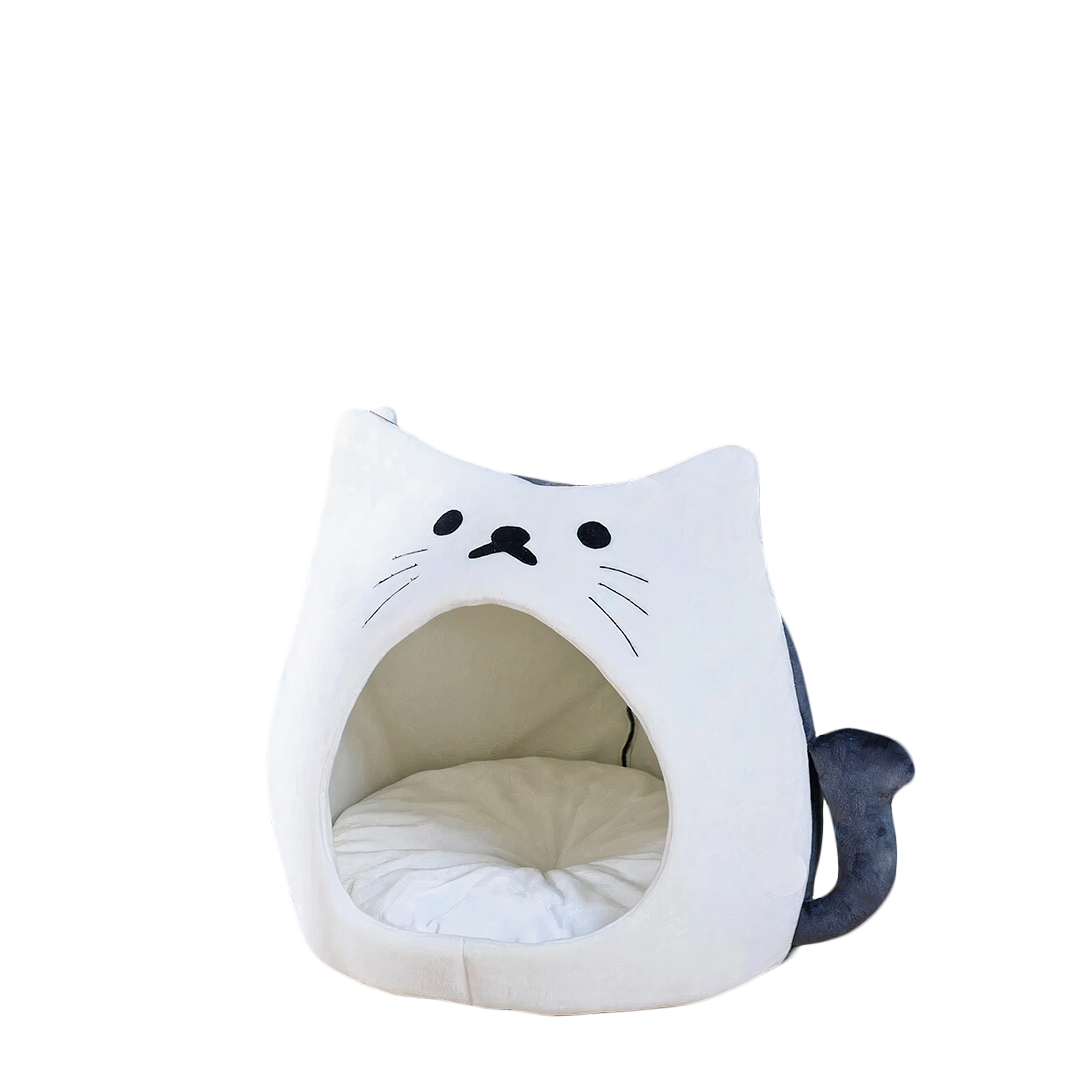 White Cat Bed - Catcorns