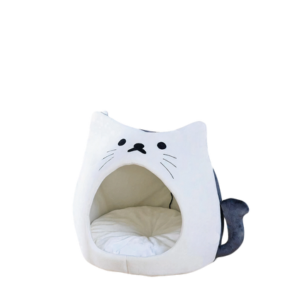 White Cat Bed - Catcorns