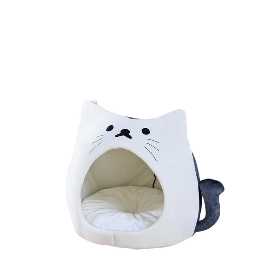 White Cat Bed - Catcorns