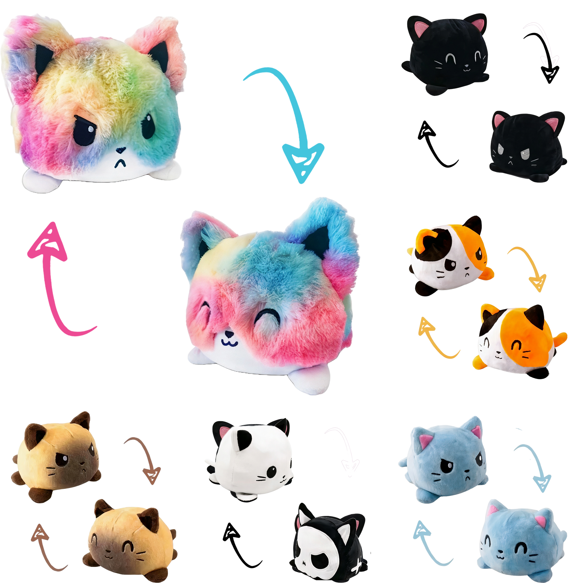 Cute Double Sided Cat Plush - Catcorns