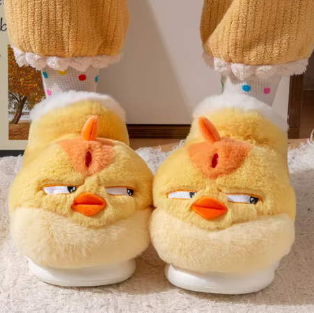 Silly Chicken Slippers