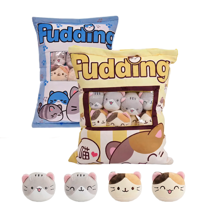 Cute Pudding Snack Bag Pillows - Catcorns