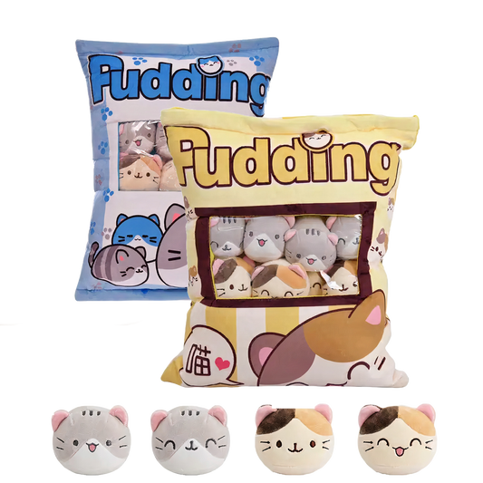 Cute Pudding Snack Bag Pillows - Catcorns