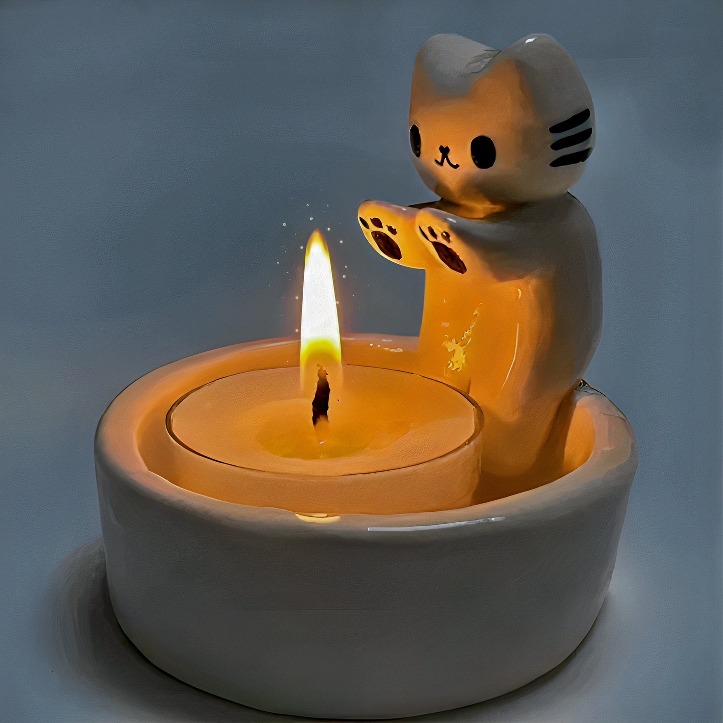 Cute Cat Candle Holder - Catcorns